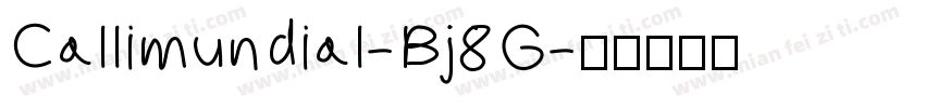 Callimundial-Bj8G字体转换