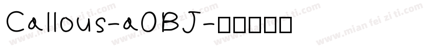 Callous-a0BJ字体转换