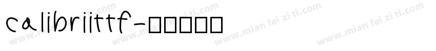 calibriittf字体转换