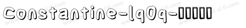 Constantine-lq0q字体转换