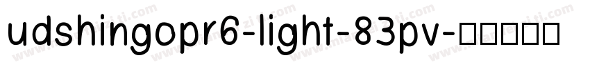 udshingopr6-light-83pv字体转换