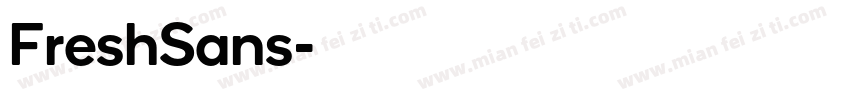 FreshSans字体转换
