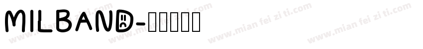MILBAND字体转换