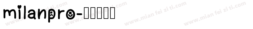 milanpro字体转换
