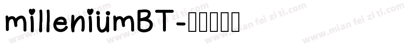 milleniumBT字体转换