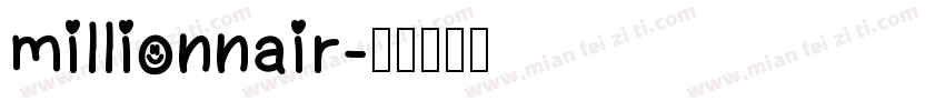 millionnair字体转换