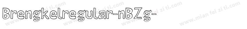 Brengkelregular-nBZg字体转换