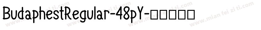 BudaphestRegular-48pY字体转换