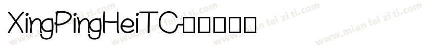 XingPingHeiTC字体转换