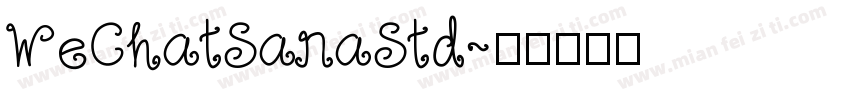 WeChatSanaStd字体转换
