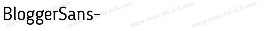 BloggerSans字体转换