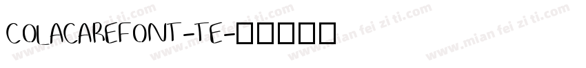 COLACAREFONT-TE字体转换