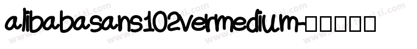 alibabasans102vermedium字体转换