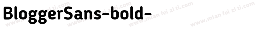BloggerSans-bold字体转换