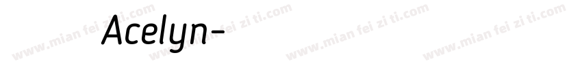 陳惠婷Acelyn字体转换