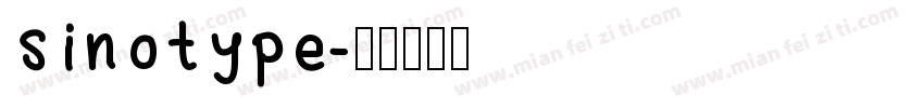 sinotype字体转换