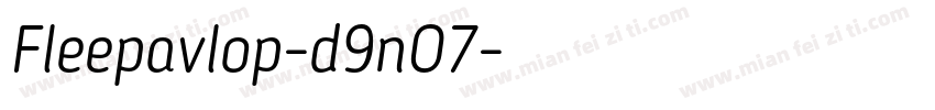 Fleepavlop-d9nO7字体转换