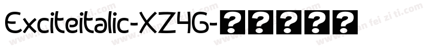 Exciteitalic-XZ4G字体转换