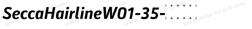 SeccaHairlineW01-35字体转换