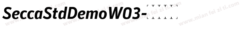SeccaStdDemoW03字体转换
