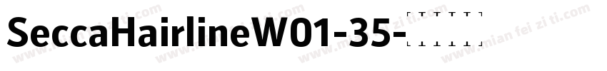 SeccaHairlineW01-35字体转换
