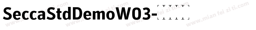 SeccaStdDemoW03字体转换