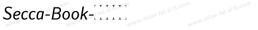 Secca-Book字体转换