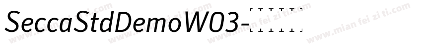 SeccaStdDemoW03字体转换