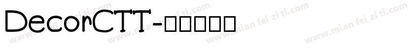 DecorCTT字体转换