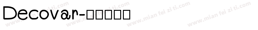 Decovar字体转换