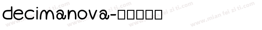 decimanova字体转换