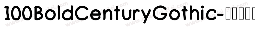 100BoldCenturyGothic字体转换