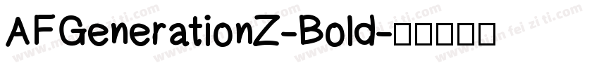 AFGenerationZ-Bold字体转换