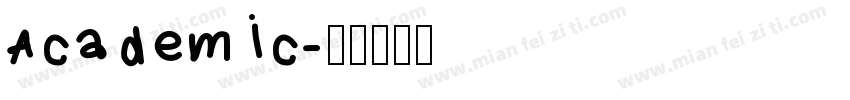 Academic字体转换
