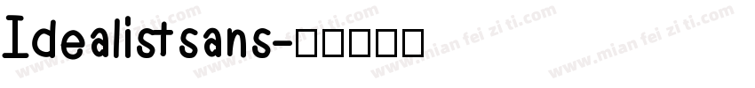 Idealistsans字体转换