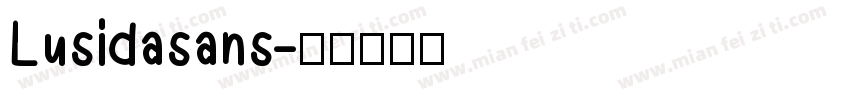 Lusidasans字体转换