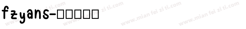 fzyans字体转换