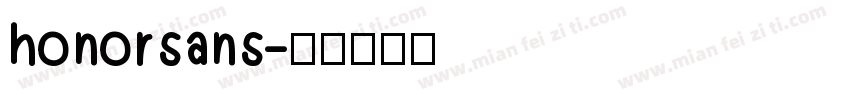 honorsans字体转换
