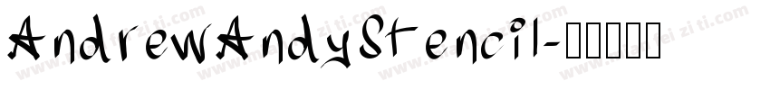AndrewAndyStencil字体转换