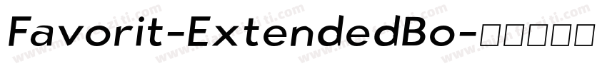 Favorit-ExtendedBo字体转换