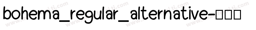 bohema_regular_alternative字体转换