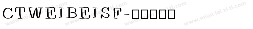CTWEIBEISF字体转换