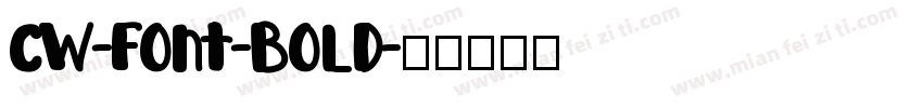 CW-Font-Bold字体转换
