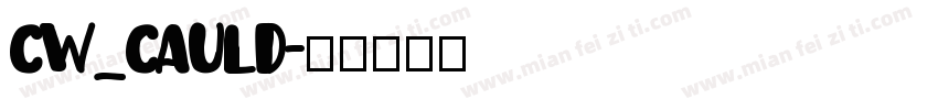 CW_CAULD字体转换