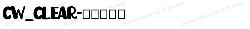 CW_CLEAR字体转换