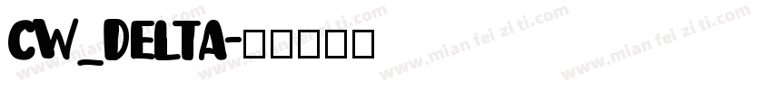 CW_DELTA字体转换