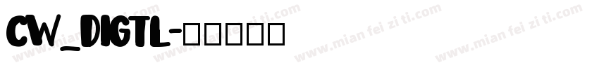 CW_DIGTL字体转换