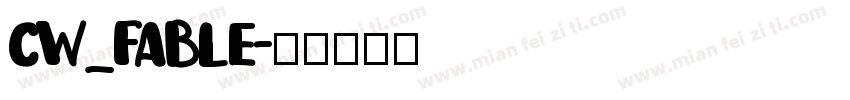 CW_FABLE字体转换
