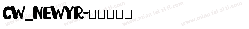 CW_NEWYR字体转换