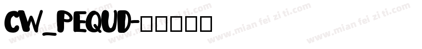 CW_PEQUD字体转换